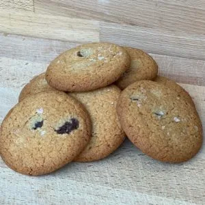 Cookies med sjokolade og havsalt