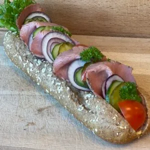 Baguette med roastbeef