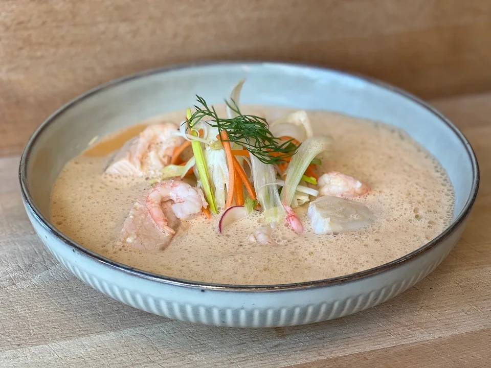 Kremet fisk -og skalldyrsuppe